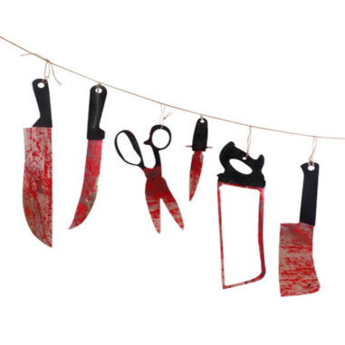 Guirlande sanglante Halloween