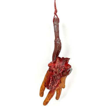 Décoration main sur crochet boucher halloween