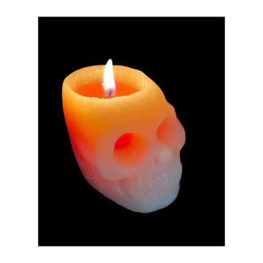 Bougie tête de mort halloween Bougie tête de mort halloween