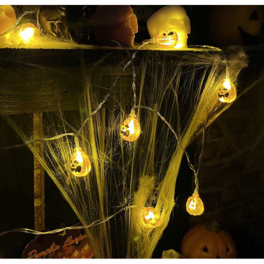 Guirlande LED 10 Citrouilles 1,5m