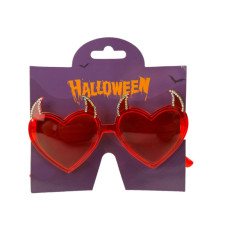 Lunettes Halloween cornes diable coeur 2