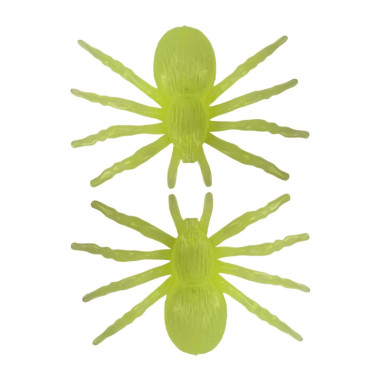 2 Araignées phosphorescentes 10 x 7 cm 2 Araignées phosphorescentes 10 x 7 cm