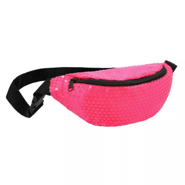 Sac banane rose fluo