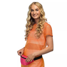 Sac banane rose fluo 2