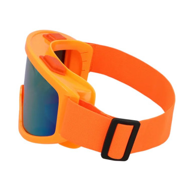 Masque de ski orange fluo