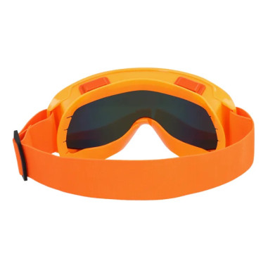 Masque de ski orange fluo