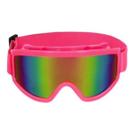 Couleur de Nuit - Masque de ski rose fluo
