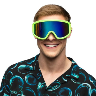 Couleur de Nuit - Masque de ski vert fluo Couleur de Nuit - Masque de ski vert fluo