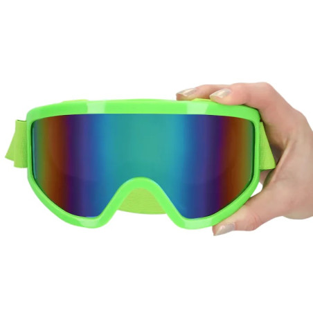 Couleur de Nuit - Masque de ski vert fluo