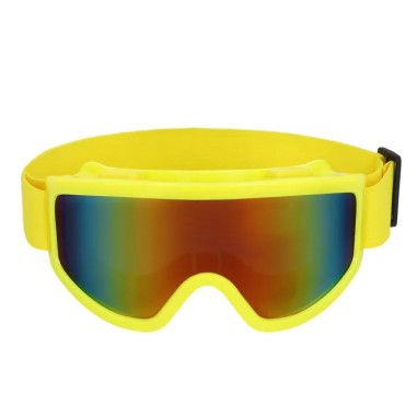 Couleur de Nuit - Masque de ski jaune fluo