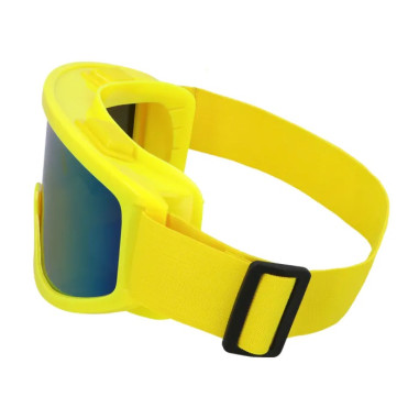 Masque de ski jaune fluo