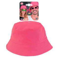 Chapeau rose fluo 2