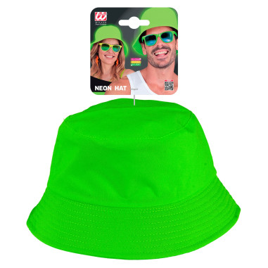 Chapeau vert fluo