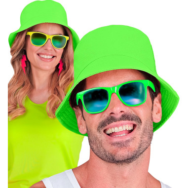 Chapeau vert fluo