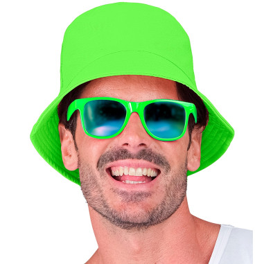 Chapeau vert fluo
