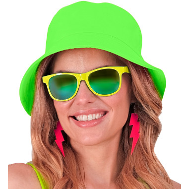 Chapeau vert fluo