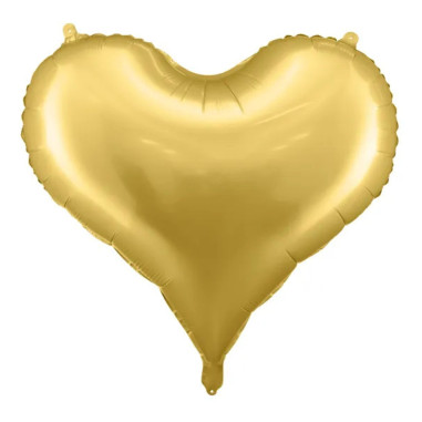 Ballon coeur doré aluminium 75 x 64,5 cm  Couleur de Nuit