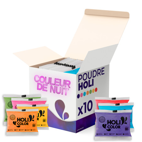 poudre holi mix 10 sachets