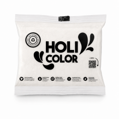 Sachet poudre holi BLANC - 75g