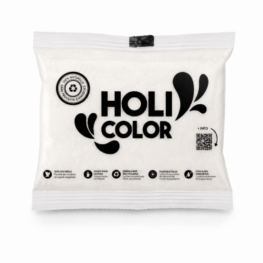 Sachet poudre holi BLANC - 75g