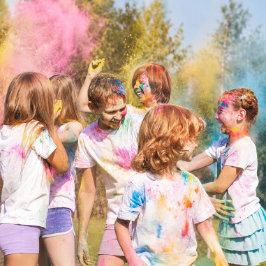 Sachet poudre holi BLANC - 75g