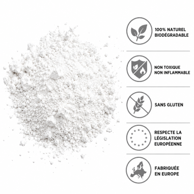 Sachet poudre holi BLANC - 1kg