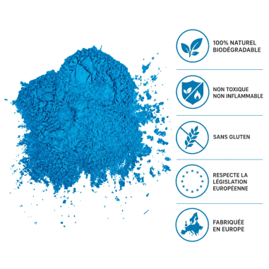 2 canons de Poudre Holi Gender Reveal...