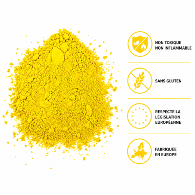 Poudre Holi Jaune - Sachet de 1kg