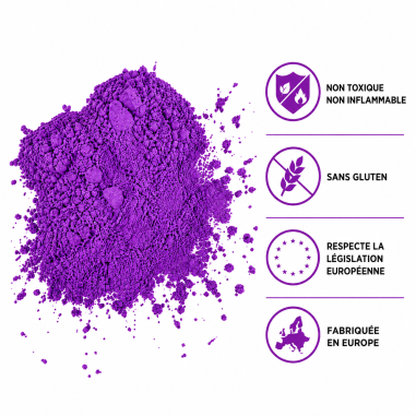Poudre Holi Violet - Sachet de 1kg