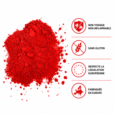 Poudre Holi Rouge - Sachet de 1kg