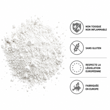 Poudre Holi Blanc - Sachet de 1kg