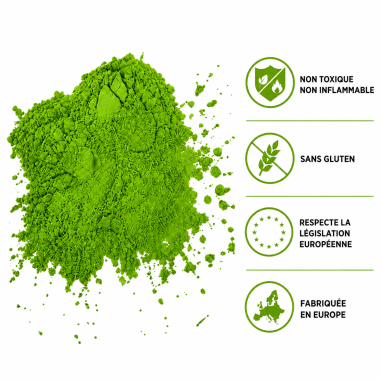 Sachet poudre holi VERT - 75g