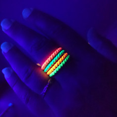 Set 4 ringe neon 2