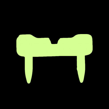 Dents de Vampire Phosphorescentes