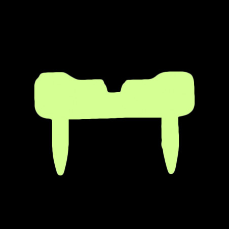 Phosphoreszierende Vampirzähne