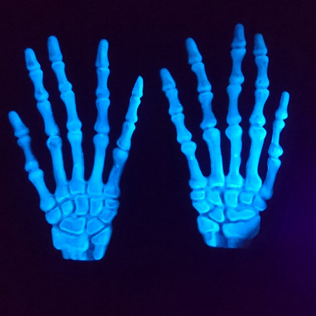 Gants de Squelette Phosphorescents