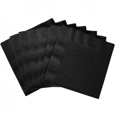 Serviettes en Papier Noires - Lot de 25 Serviettes en Papier Noires - Lot de 25