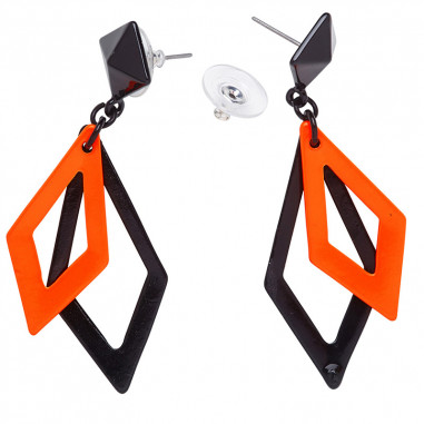 Boucles d'Oreilles Fluo Losange