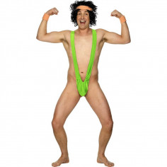 Mankini Borat Fluo Vert