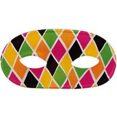 Maske Neon-Harlekin