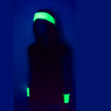 Set Bandeau & Poignets Eponge Fluo Set Bandeau & Poignets Eponge Fluo