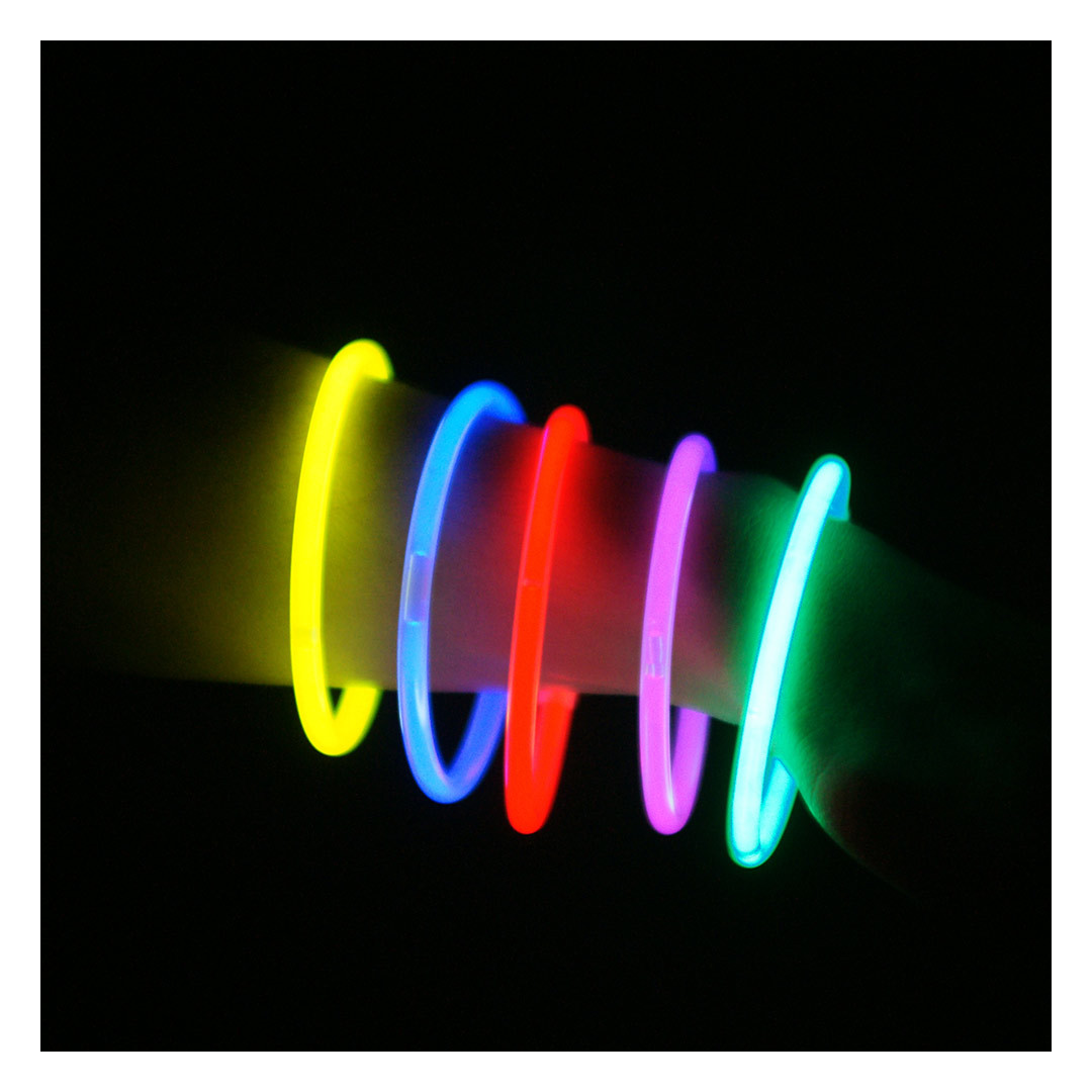 Bracelet Fluo, Bracelet Lumineux en lot de 100 - Couleur de Nuit