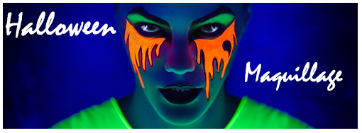 Votre Maquillage pour un Halloween Fluo