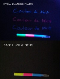 Les stylos aussi sont fluo