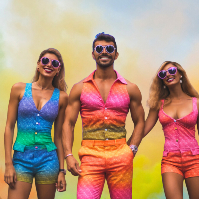 Un arc en ciel des fiertés : la Poudre Holi et le Pride Month